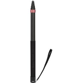 118"/3.0m Extended Long Invisible Carbon Fiber Selfie Stick Compatible with Insta360 x4 Insta 360 x4 x3 x2 x one rs Accessories (Gold)