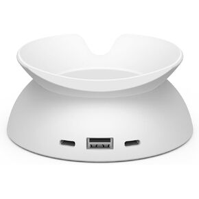 حامل مصنوع خصيصًا لأمازون مع منافذ شحن USB-C وUSB-A لـ Echo Spot (إصدار 2024)