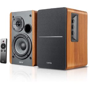 Edifier Powered Bookshelf Speakers R1280T with WiiM Mini AirPlay2 Wireless Wi-Fi Audio Streamer, Stream Hi-Res Audio from Spotify, Amazon Music and More