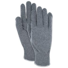 MAGID G14181KW Greyt Shadow G14181KW Lightweight 10 Gauge Knit Gloves, Cotton Poly Blend, Large, Gray (Pack of 12)