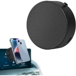 360° Rotation Electric Vacuum Magnetic Car Phone Holder, Universal Mount with Strong Suction for All Vehicles, Gym, Kitchen and Any Smooth Surfaces (Black)