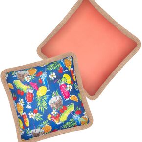 Tommy Bahama Pack of 2 Premium Water-Resistant 18" x 18" Indoor/Outdoor Decorative Pillows with Inserts – Perfect for Patio Furniture, Poolside, and Outdoor Lounging (Navy)
