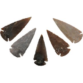 Lord of Battles Medieval Flint Arrowhead (1"-10" Size) | Crystal and Healing Stone Flint Rock Arrow Heads for DIY Project Craft Point Jewelry Making