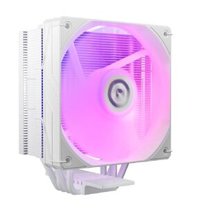 ARGB 120mm CPU Cooler, 4 Heat Pipes, 120mm ARGB PWM Fans, 1800RPM Speed, for AMD:AM4 AM5/Intel LGA 1700/1150/1151/1200,PC Cooler (White)