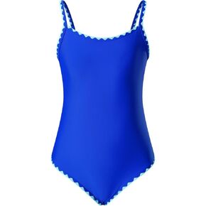 blibean Girls Swimsuits One Piece Bathing Suit with Bra Pads Size 6-15 Years