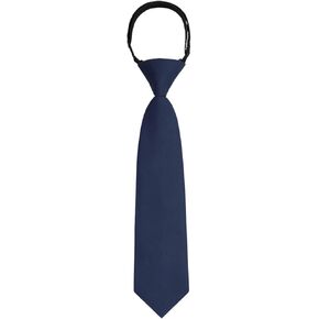 Boys Tie Pre-tied Kids Tie, Adjustable Ties for Boys, Solid Color Toddler Tie for School Uniforms Party Graduation