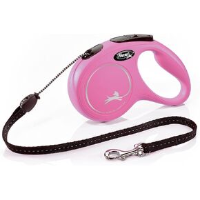 FLEXI New Classic Retractable Lead, M Cord 5 M Pink, Multicolor