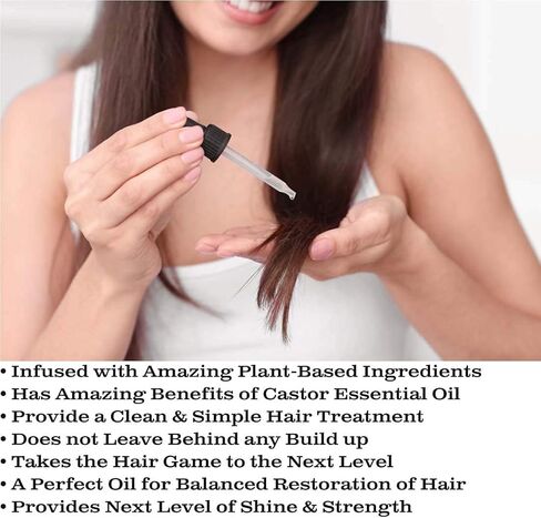 زيت الخروع للعناية بالشعر من أوليفيا - مصنوع من مكونات طبيعية بالكامل - يوفر استعادة متوازنة ولمعانًا وقوة. علاج نظيف وبسيط لدعم تقوية الشعر in Kuwait