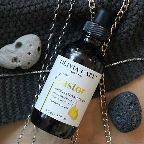 زيت الخروع للعناية بالشعر من أوليفيا - مصنوع من مكونات طبيعية بالكامل - يوفر استعادة متوازنة ولمعانًا وقوة. علاج نظيف وبسيط لدعم تقوية الشعر in Kuwait