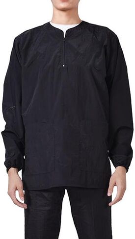 Dog Grooming Smock for Men Women, Anti-Static Smock for Pet Shop Dog Cat Grooming Bathing, Long Sleeves, Water Resistant and Hair Proof, (Solid Purple L) in Kuwait