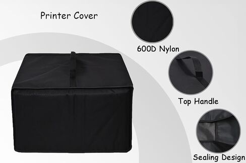 Printer Cover Anti-Static Heavy Duty Heat-Resistant Waterproof Dust Protective Printer Cover Case for Brother DCP-L2640DW Wireless Compact Laser Printer/Brother MFC-L2820DW Wireless Printer (Black) in Saudi Arabia