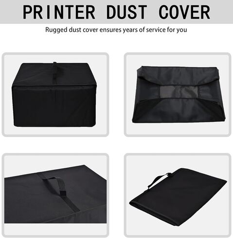 Printer Cover Anti-Static Heavy Duty Heat-Resistant Waterproof Dust Protective Printer Cover Case for Brother DCP-L2640DW Wireless Compact Laser Printer/Brother MFC-L2820DW Wireless Printer (Black) in Saudi Arabia