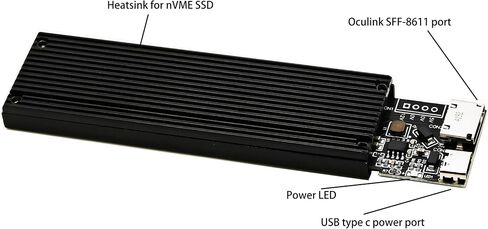 Sintech M.2 NVME PCIe 4.0 Extender,NGFF M-Key SSD Extention Card with Anti-electromagnetic Cable 15CMS in Saudi Arabia