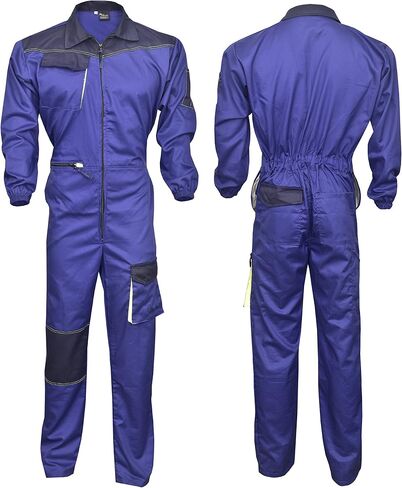 Coveralls Men's Overalls Boiler Suit Coveralls Garage Overalls Mechanics Boilersuit Protective in Saudi Arabia