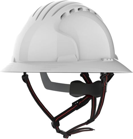 خوذة التسلق JSP EVO 6161V كاملة الحواف - سقاطة العجلة - أبيض - فتحات تهوية (AKU260-000-104) in Kuwait