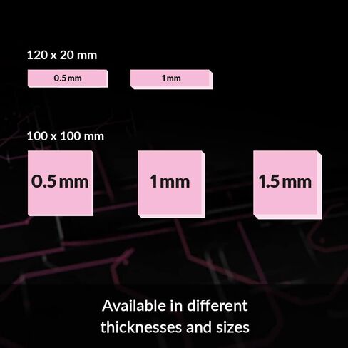 ARCTIC TP-1 (APT2012): Basic Thermal Pad, 100 x 100 x 1.5 mm (4 Pieces) - Thermal pad, Excellent Heat Conduction, Ideal Gap Filler, Easy Installation, Safe handling - Pink in Saudi Arabia