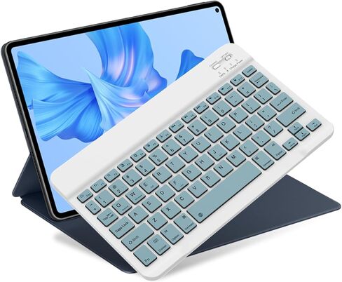 Bluetooth Keyboard for iPad 10th Generation, iPad Pro 13/12/11/10/9/8/7 inch, iPad Air 13/11th Gen, iPad Mini, Samsung Xiaomi Tablets, etc. - Slim Wireless Portable Travel Office Computer Accessories in Kuwait