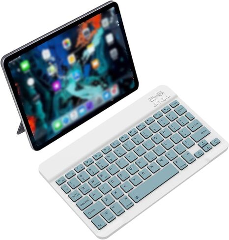 Bluetooth Keyboard for iPad 10th Generation, iPad Pro 13/12/11/10/9/8/7 inch, iPad Air 13/11th Gen, iPad Mini, Samsung Xiaomi Tablets, etc. - Slim Wireless Portable Travel Office Computer Accessories in Kuwait