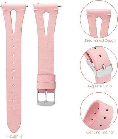 متوافق مع ساعة Spade & Co Health الذكية 4 نطاقات، بديل حزام جلدي نحيف عتيق متوافق مع Spade & Co Health Smartwatch 4 1.85 بوصة in Kuwait