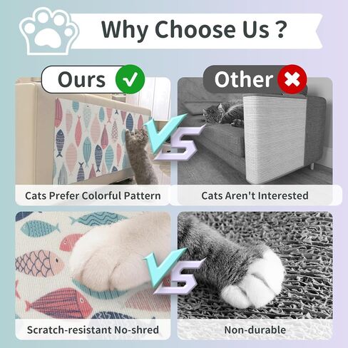 Cat Scratcher Carpet Mat with Adhesive Bottom - Protect Furniture & Floors, Safe Cat Scratcher Mat, Easy-to-Clean Cat Scratcher Carpet with Stylish Diamond Design for Furniture Protection in Saudi Arabia