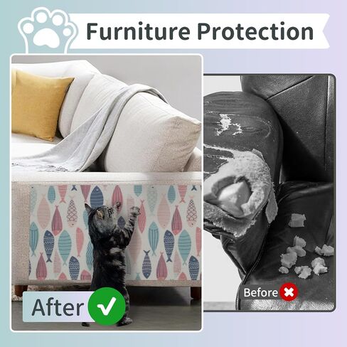 Cat Scratcher Carpet Mat with Adhesive Bottom - Protect Furniture & Floors, Safe Cat Scratcher Mat, Easy-to-Clean Cat Scratcher Carpet with Stylish Diamond Design for Furniture Protection in Saudi Arabia