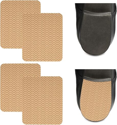 Shoe Heel Pads, Shoe Heel Repair Kit 4 Pcs Adhesive Stickers Anti Slip Thickness Cushion Sole Stick Protector Replacement Kit for Repair Leather Shoes in Kuwait
