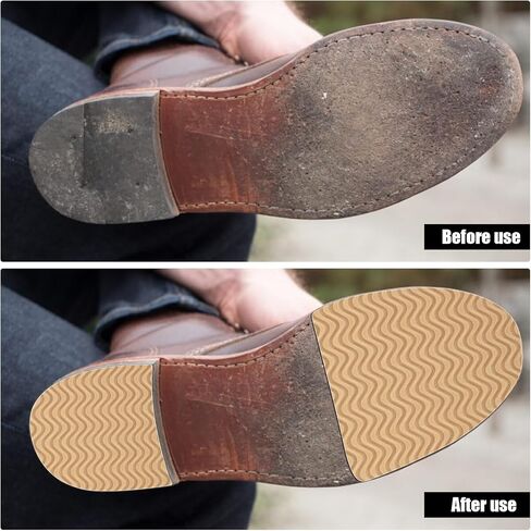 Shoe Heel Pads, Shoe Heel Repair Kit 4 Pcs Adhesive Stickers Anti Slip Thickness Cushion Sole Stick Protector Replacement Kit for Repair Leather Shoes in Kuwait