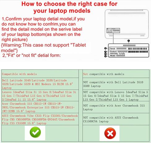 Alapmk Protective Case for Dell Latitude 5550/Latitude 5540/Inspiron 15 3530 3535,Case for ASUS Q540 Q530 Q540VJ-I93050/Vivobook Pro 15 OLED Q533 Q543 Q533MJ-U73050 Q543MJ-U93050 15.6",Black in Saudi Arabia
