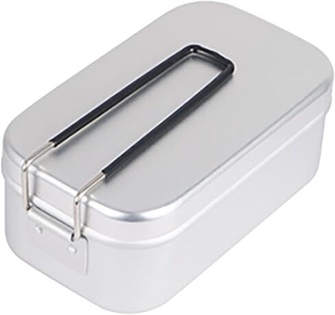 Military Mess Tin,Aluminium Mess Tin, Folding Handle Portable Stainless Steel Light Weight Cooking Bento Box, Easy to Carry, Camping Mess Tin, for Outdoor Picnic Camping Hiking Hunting Fishing(wh in Saudi Arabia