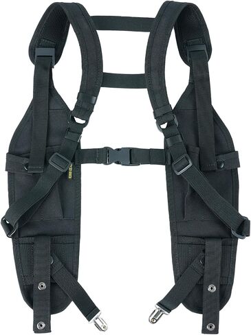 KUNN Radio Harness with Chest Buckle, Double Shoulder Holder for Walkie Talkie, Universal Holster for Police, Lime in Kuwait