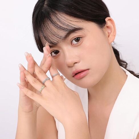 Meissa Handmade Hammered Sterling Silver Cross Rings for Women Girls Gold Plated X Ring Boho Thumb Band Open Adjustable Statement Ring Jewelry Gifts for Her, Gold in Saudi Arabia