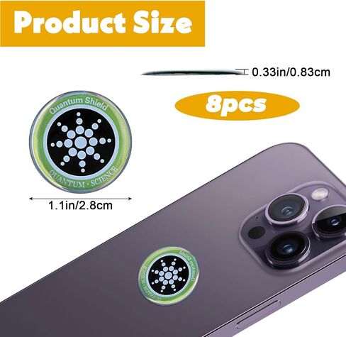 8Pcs Phone Blockers Equipment Stickers Protection Stickers for Cell Smart Phones Stickers for Mobile/Computer/Radio/Laptop/Tablet PC/WiFi/Router/TV All E-Devices in Saudi Arabia