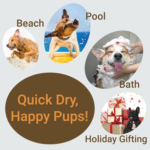 Dog Towels for Drying Dogs Large (2pcs, 55"x28") Size - Super Absorbent, Ultra Soft Microfiber Dog Bath Towel, Quick Drying for Small, Medium, Large, All Sized Pet Dogs and Cats in Saudi Arabia
