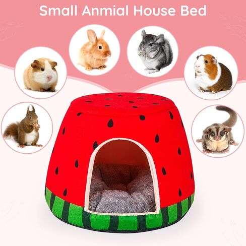 Guinea Pig Hideout, 2 in 1 Guinea Pig Bed with Removable Pad, Washable Bunny Bed, Foldable Guinea Pig Accessories for Guinea Pig Cages, Guinea Pig, Bunny, Hamster, Hedgehog, Rabbit in Saudi Arabia