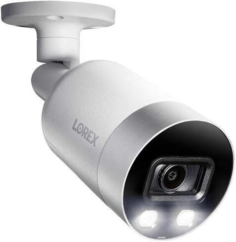 نظام كاميرا أمان Lorex 4K، 8 قنوات 2 تيرابايت NVR مع 8 كاميرات IP POE سلكية داخلية/خارجية معدنية ذكية للردع، كشف الحركة الذكية والتحكم الصوتي (متجدد) in Saudi Arabia