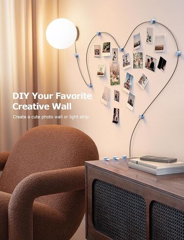9 Pack Magnetic Cord Organizer [Upgraded Twist-Lock Clips], [360°Rotating Lid] Chfeila Adhesive Cable Management Clips, Phone Charger Cord Holder for Desk Nightstand Car Table Wall, Purple in Kuwait