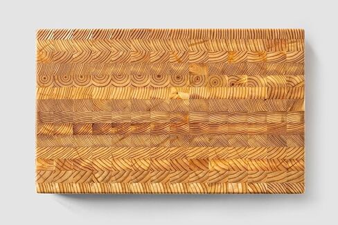 Larch Wood Canada End Grain Small Cutting Board, Standard Line, Handcrafted for Professional Chefs & Home Cooking, 17-3/4" x 11" x 1-1/2" in Saudi Arabia