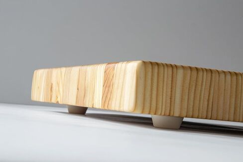 Larch Wood Canada End Grain Small Cutting Board, Standard Line, Handcrafted for Professional Chefs & Home Cooking, 17-3/4" x 11" x 1-1/2" in Saudi Arabia