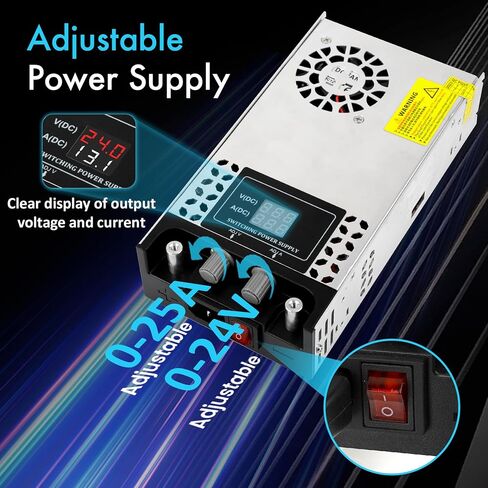 Adjustable 0-48V Power Supply 12.5A 600W, 110V AC to DC 0-48V Buck Converter 0-12.5A 600W Power Supply with LCD Display Adjustable Voltage Current 48V 12.5A 600W Switching Power Supply in Saudi Arabia