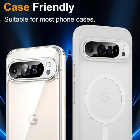 YWXTW for Google Pixel 9 Pro XL Camera Lens Protector [Not for Pixel 9 Pro], Ultra Thin Metal Tempered Glass Camera Cover Screen Protector for Pixel 9 Pro XL 2024 Accessories Case Friendly (Black) in Saudi Arabia