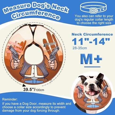 طوق مخروطي للكلاب من باركليس، بديل مخروطي للكلاب قابل للنفخ لوقف اللعق، مخاريط ناعمة للكلاب الصغيرة والمتوسطة الكبيرة، طوق على شكل كعكة دونات قابل للتعديل للتعافي الوقائي بعد الجراحة، لا يحجب الرؤية in Kuwait