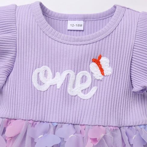 IBTOM CASTLE Newborn Infant Girl Romper Dress 1st Birthday Outfit Cake Smash Princess Party Dress with Headband in Saudi Arabia