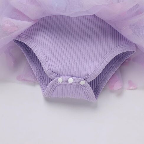 IBTOM CASTLE Newborn Infant Girl Romper Dress 1st Birthday Outfit Cake Smash Princess Party Dress with Headband in Saudi Arabia