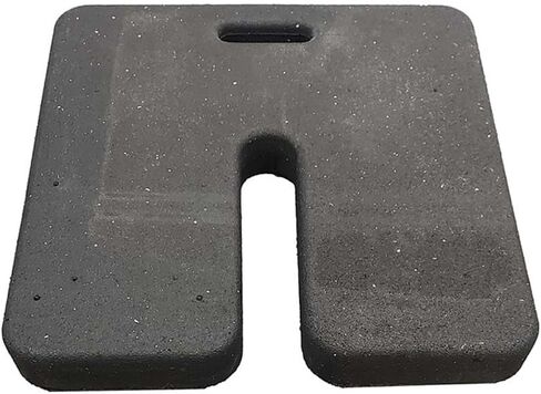 أوزان قاعدة مطاطية معاد تدويرها من الأنابيب البلاستيكية والستائر (20 رطلاً) لحامل الخلفية والمظلة الخارجية وخيام المعارض التجارية - هيكل مطاطي متين، صنع في الولايات المتحدة الأمريكية (عبوتان) in Kuwait