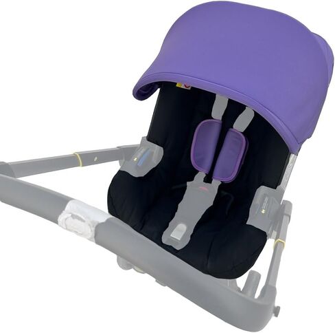 Stroller Accessory Washing Kit Textile Set, Colorful Canopy & Water Resistance Soft Cushion Compatible with DOONA Strollers (Fashion Black) in Saudi Arabia
