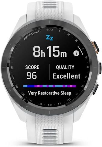 ساعة جولف Garmin 010-02746-00 Approach S70 مقاس 42 مم GPS بريميوم، حزام أبيض | نموذج الشريك الرسمي للولايات المتحدة الأمريكية | حزمة مع واقي شاشة Deco Essentials 2-Pack، وأداة جولف 7 في 1، وأغطية رأس حديدية in Saudi Arabia