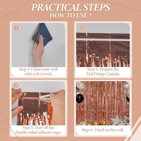 3 Pack Foil Fringe Backdrop - Pastel Blue Shiny Tinsel Curtains for Party Decoration/Photo Booth Props - 3.3x8.2 FT Metallic Foil Backdrop for Birthday, Wedding, Graduation, Christmas. in Kuwait