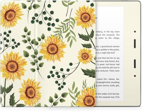 Tacky Design Sunflower Skin for Kindle Paperwhite Skin Wrap, Yellow Skin for Kindle Stickers, Premium Vinyl 3M Full Wrap for Kindle Paperwhite Covers for (Kindle Paperwhite (11th Gen, 2021)) in Kuwait