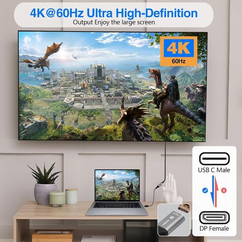 4K USB C to HDMI Adapter 3 Pack, Type-C Male (Source) to HDMI Female (Screen) Braided Cord Connector, 4K@60Hz, Thunderbolt 3/4 Compatible, for iPhone 16 Series, MacBook Pro, Air, iPad Pro, Galaxy 24 in Saudi Arabia