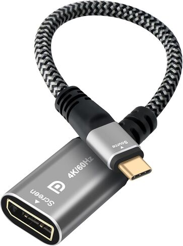 4K USB C to HDMI Adapter 3 Pack, Type-C Male (Source) to HDMI Female (Screen) Braided Cord Connector, 4K@60Hz, Thunderbolt 3/4 Compatible, for iPhone 16 Series, MacBook Pro, Air, iPad Pro, Galaxy 24 in Saudi Arabia
